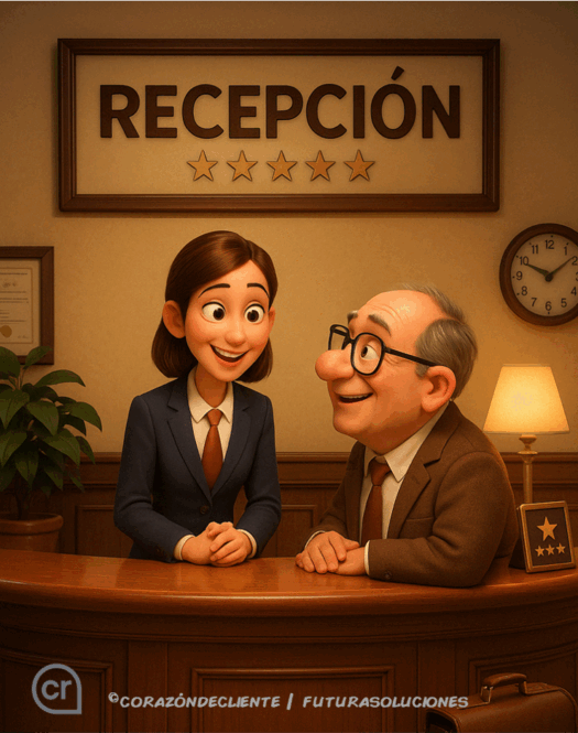 Recepción de cliente profesional